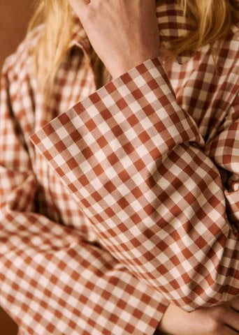 Red Plaid Long Trench Coat Women Casual Lapel Single Breasted Full Sleeve - American Thistle Red Plaid Long Trench Coat Women Casual Lapel Single Breasted Full Sleeve