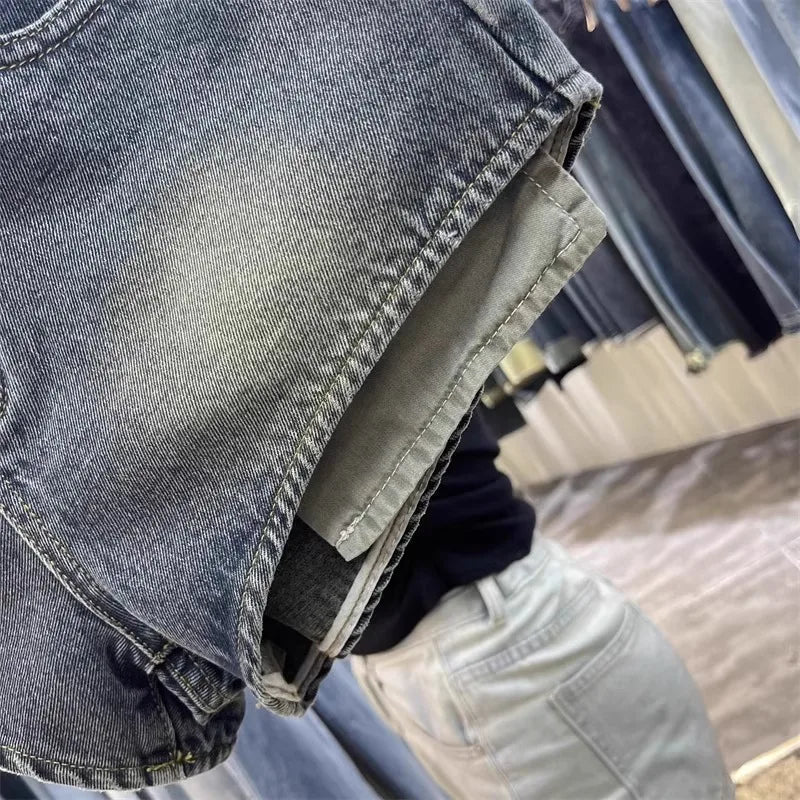 Retro Brown Shorts with A Cut Waistband High Waist - American ThistleRetro Brown Shorts with A Cut Waistband High Waist