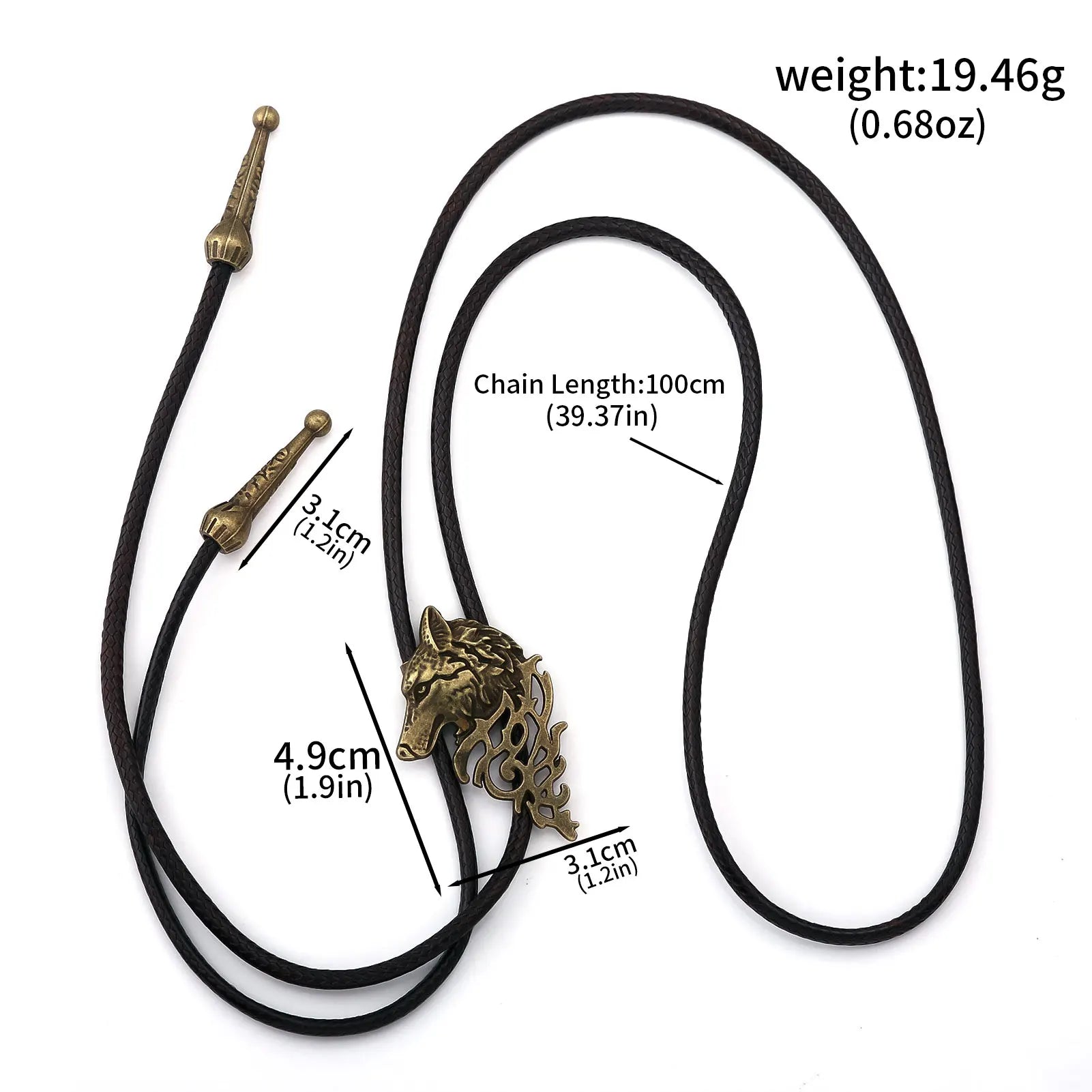 Retro Western Cowboy Necklace Bolo Tie European American Personality Casual Necklace Choker Gem Pendant Banquet Party Accessorie - American ThistleRetro Western Cowboy Necklace Bolo Tie European American Personality Casual Necklace Choker Gem Pendant Banquet Party Accessorie