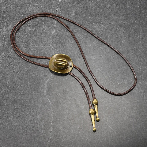 Retro Western Cowboy Necklace Bolo Tie European American Personality Casual Necklace Choker Gem Pendant Banquet Party Accessorie - American ThistleRetro Western Cowboy Necklace Bolo Tie European American Personality Casual Necklace Choker Gem Pendant Banquet Party Accessorie
