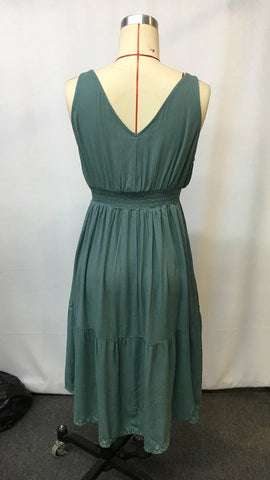 Retro western cowboy style casual suspender dress - American Thistle Retro western cowboy style casual suspender dress