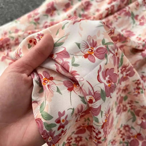 Romantic Off the Shoulders Floral Print Long Summer Beach Dress Women Fashion - American Thistle Romantic Off the Shoulders Floral Print Long Summer Beach Dress Women Fashion