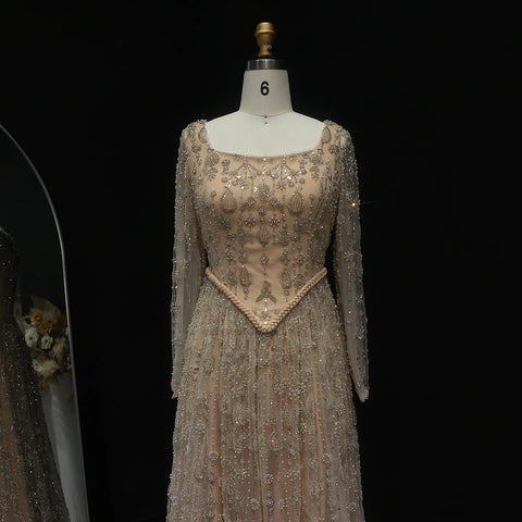 SElegant Sage Green Luxury Evening Dress for Women - American Thistle SElegant Sage Green Luxury Evening Dress for Women