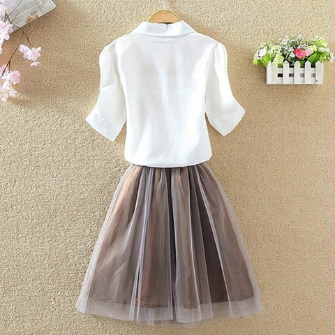 Short Sleeve Chiffon Blouse Casual Shirt - American Thistle Short Sleeve Chiffon Blouse Casual Shirt