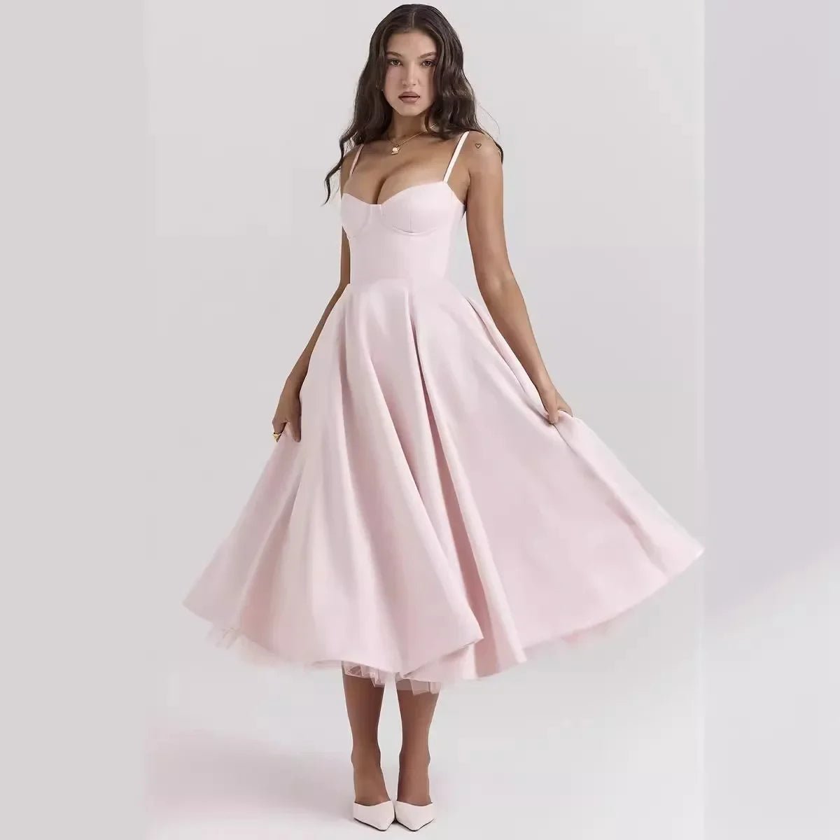 Sleeveless Dress French Gown with Sling Cross - Border - American Thistle Sleeveless Dress French Gown with Sling Cross - Border