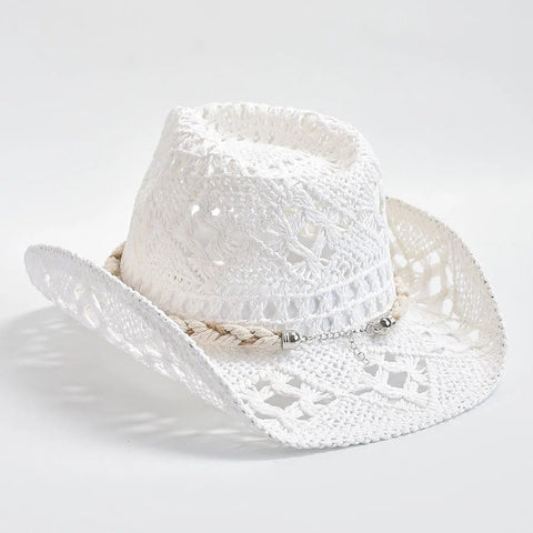 Summer Hand Woven Straw Hat for Women with Shells Decoration Beach Sun Hat - American ThistleSummer Hand Woven Straw Hat for Women with Shells Decoration Beach Sun Hat