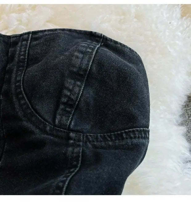 Summer Rompers Women Jeans Jumpsuit off shoulder Casual Denim - American Thistle Summer Rompers Women Jeans Jumpsuit off shoulder Casual Denim