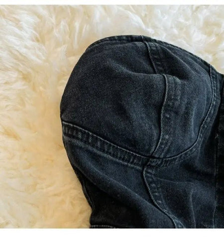 Summer Rompers Women Jeans Jumpsuit off shoulder Casual Denim - American Thistle Summer Rompers Women Jeans Jumpsuit off shoulder Casual Denim