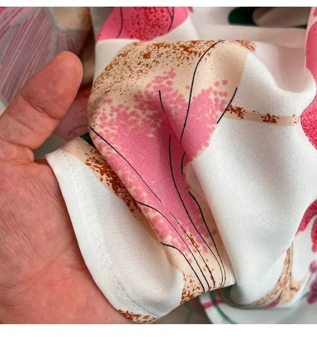 Summer Short Sleeve Floral Knee Length Dress Vintage - American Thistle Summer Short Sleeve Floral Knee Length Dress Vintage