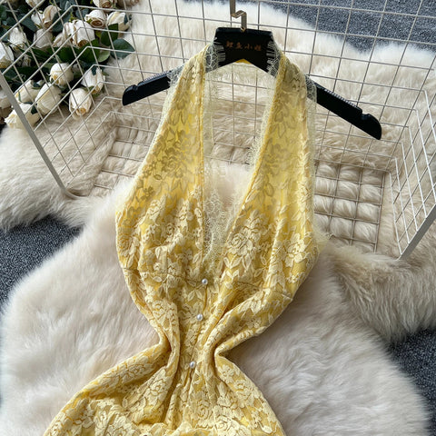 Summer Tunic Casual Midi Dress For Women Lace Dress - American Thistle Summer Tunic Casual Midi Dress For Women Lace Dress