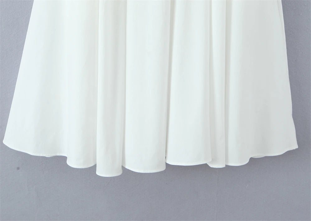 Summer Vintage White Lace - Panelled Cotton Dresses for Women Elegance - American Thistle Summer Vintage White Lace - Panelled Cotton Dresses for Women Elegance