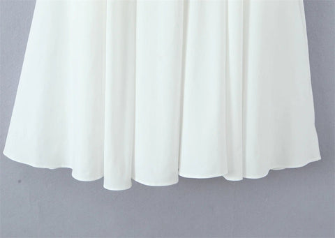 Summer Vintage White Lace - Panelled Cotton Dresses for Women Elegance - American Thistle Summer Vintage White Lace - Panelled Cotton Dresses for Women Elegance