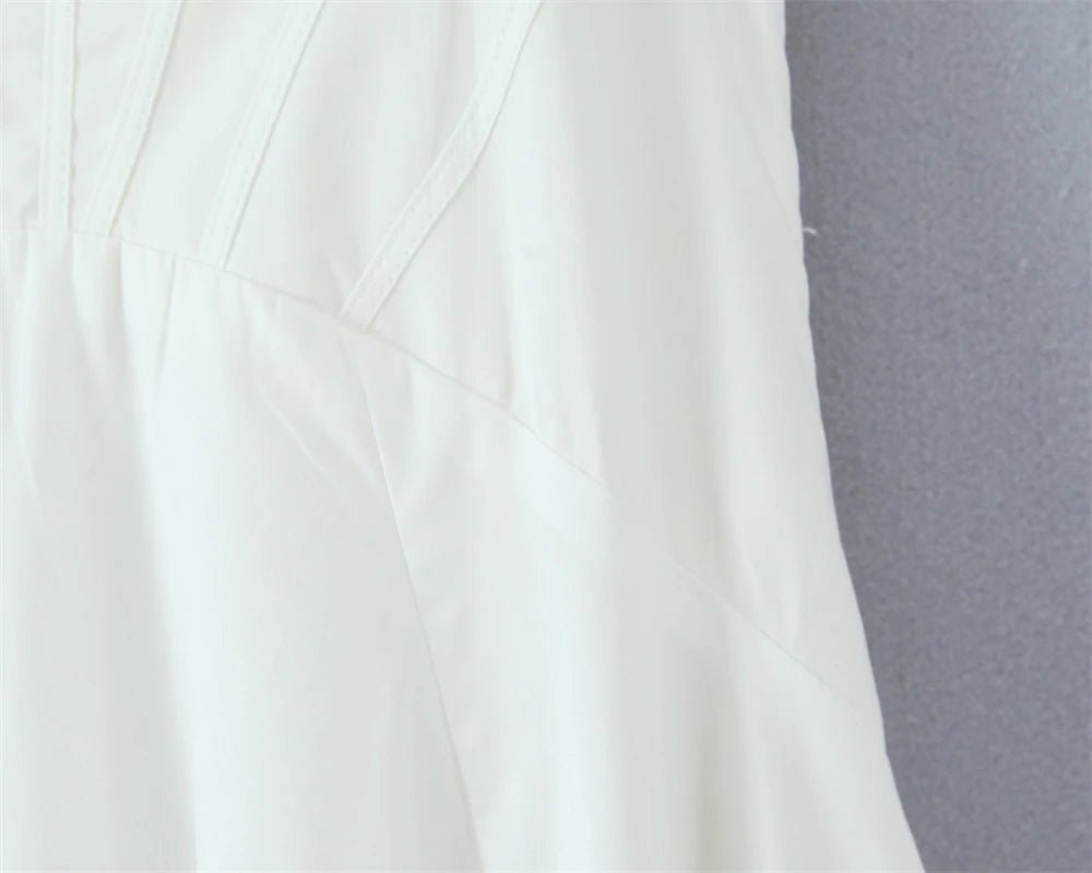 Summer Vintage White Lace - Panelled Cotton Dresses for Women Elegance - American Thistle Summer Vintage White Lace - Panelled Cotton Dresses for Women Elegance