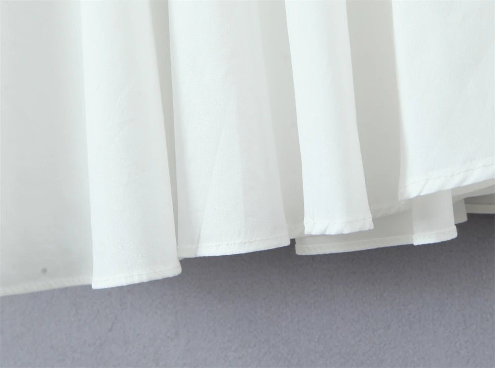 Summer Vintage White Lace - Panelled Cotton Dresses for Women Elegance - American Thistle Summer Vintage White Lace - Panelled Cotton Dresses for Women Elegance