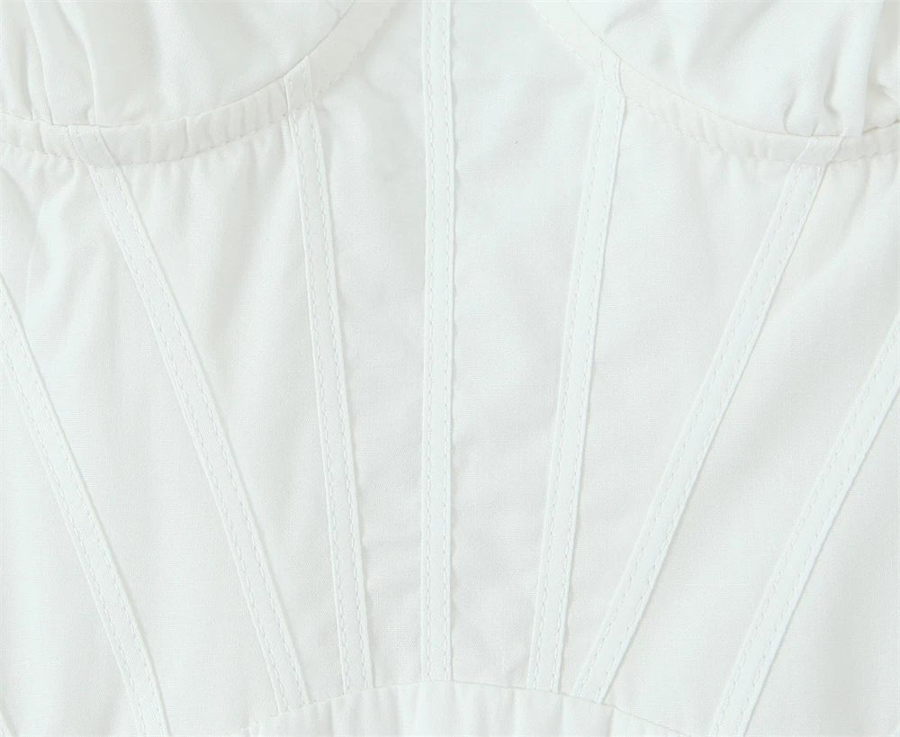 Summer Vintage White Lace - Panelled Cotton Dresses for Women Elegance - American Thistle Summer Vintage White Lace - Panelled Cotton Dresses for Women Elegance