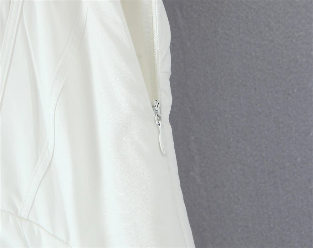 Summer Vintage White Lace - Panelled Cotton Dresses for Women Elegance - American Thistle Summer Vintage White Lace - Panelled Cotton Dresses for Women Elegance