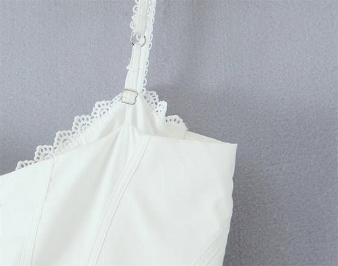 Summer Vintage White Lace - Panelled Cotton Dresses for Women Elegance - American Thistle Summer Vintage White Lace - Panelled Cotton Dresses for Women Elegance