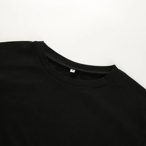 Summer Women Black Short T-Shirts Sexy Crop Tops Short Sleeve Bandage Tee Tops Female Shirts with String Wrap - American Thistle Summer Women Black Short T-Shirts Sexy Crop Tops Short Sleeve Bandage Tee Tops Female Shirts with String Wrap