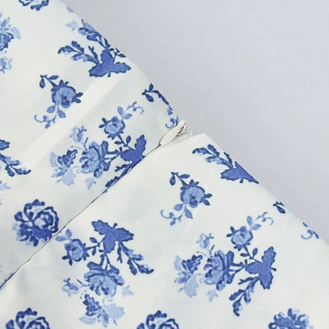 Summer Women Puff Sleeve Floral Printed Maxi Dress - American Thistle Summer Women Puff Sleeve Floral Printed Maxi Dress