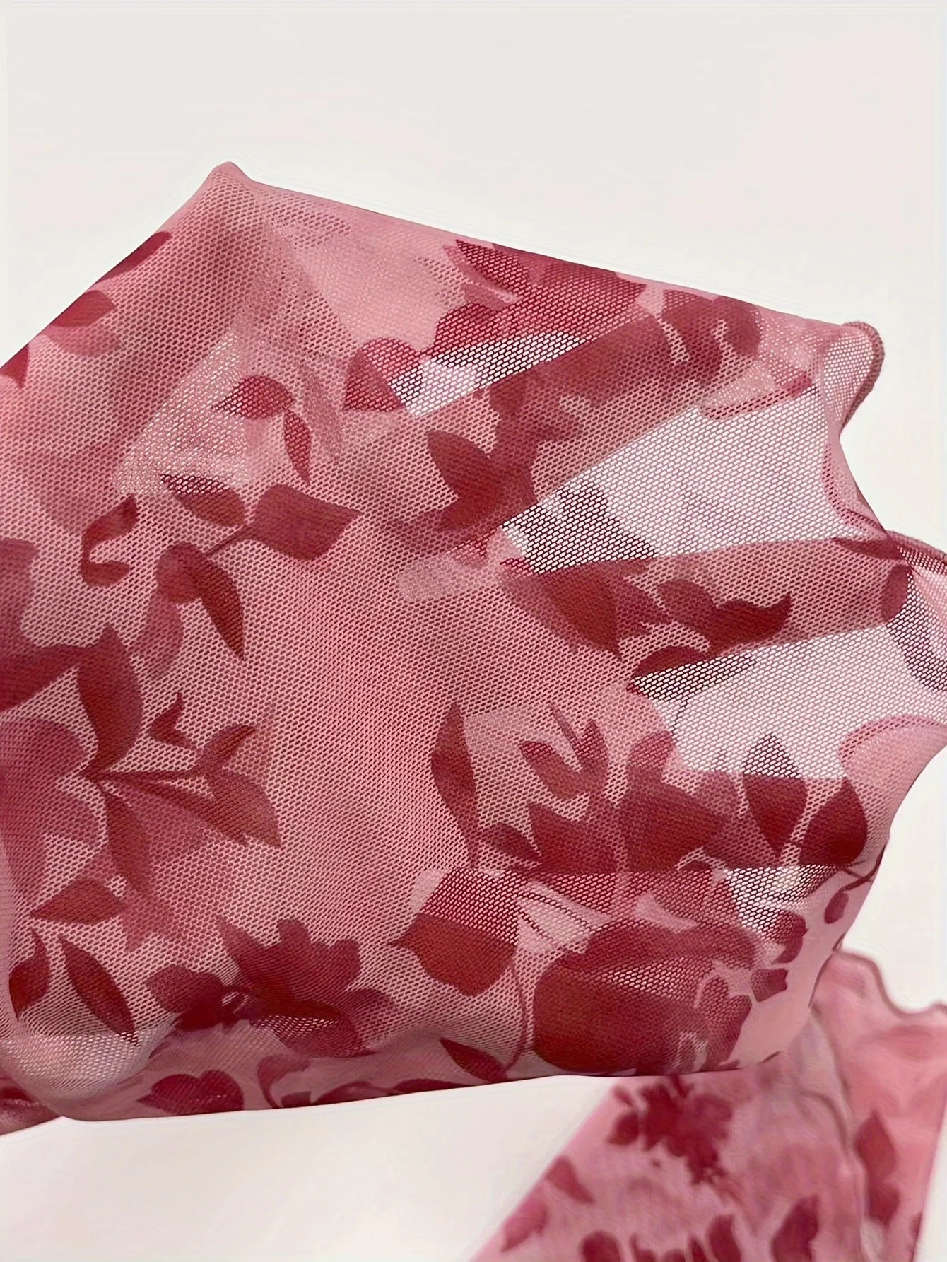 Summer Women's Floral Printed Sweet V - Neck Mesh Long Sleeve - American Thistle Summer Women's Floral Printed Sweet V - Neck Mesh Long Sleeve