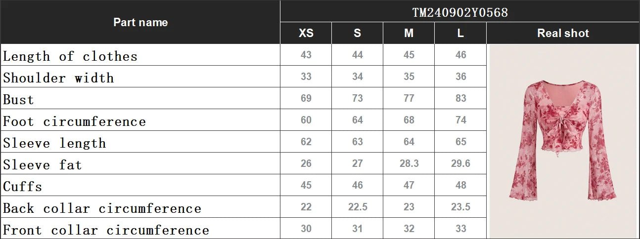 Summer Women's Floral Printed Sweet V - Neck Mesh Long Sleeve - American Thistle Summer Women's Floral Printed Sweet V - Neck Mesh Long Sleeve