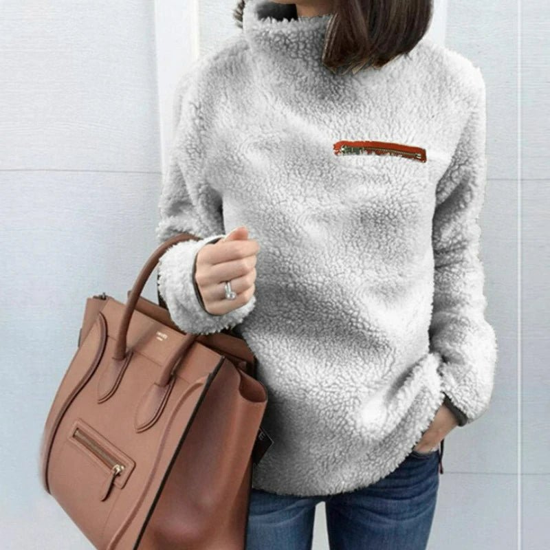 Super Soft and Cozy Pullover Turtleneck Sweater - American Thistle Super Soft and Cozy Pullover Turtleneck Sweater