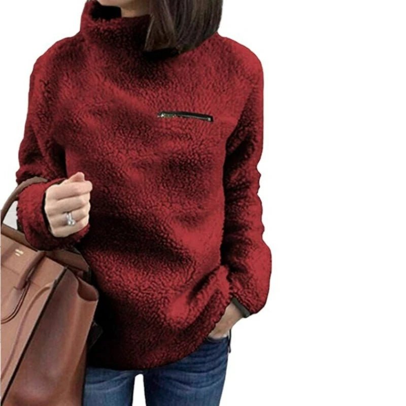 Super Soft and Cozy Pullover Turtleneck Sweater - American Thistle Super Soft and Cozy Pullover Turtleneck Sweater