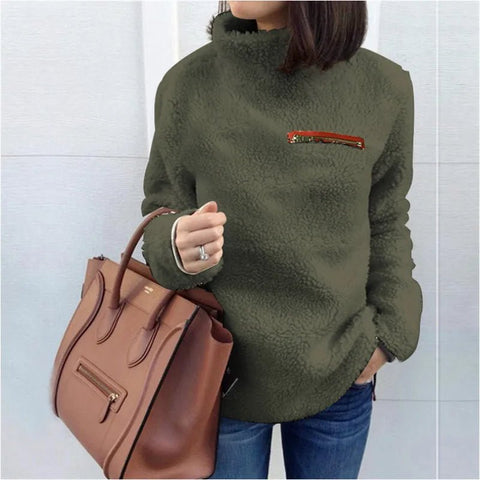 Super Soft and Cozy Pullover Turtleneck Sweater - American Thistle Super Soft and Cozy Pullover Turtleneck Sweater