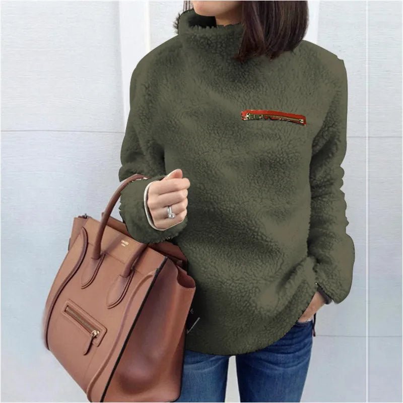 Super Soft and Cozy Pullover Turtleneck Sweater - American Thistle Super Soft and Cozy Pullover Turtleneck Sweater