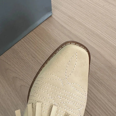 Trend Tassel Western Boots Women 2025 New Pink Fringe Cowboy Boots Chunky Heels Cowgirls Short Ankle Booties Goth Shoes - American ThistleTrend Tassel Western Boots Women 2025 New Pink Fringe Cowboy Boots Chunky Heels Cowgirls Short Ankle Booties Goth Shoes