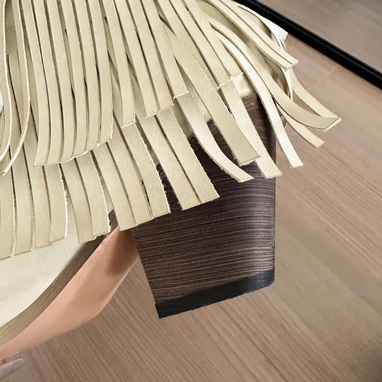 Trend Tassel Western Boots Women 2025 New Pink Fringe Cowboy Boots Chunky Heels Cowgirls Short Ankle Booties Goth Shoes - American ThistleTrend Tassel Western Boots Women 2025 New Pink Fringe Cowboy Boots Chunky Heels Cowgirls Short Ankle Booties Goth Shoes