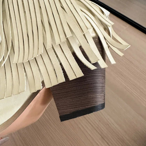 Trend Tassel Western Boots Women 2025 New Pink Fringe Cowboy Boots Chunky Heels Cowgirls Short Ankle Booties Goth Shoes - American ThistleTrend Tassel Western Boots Women 2025 New Pink Fringe Cowboy Boots Chunky Heels Cowgirls Short Ankle Booties Goth Shoes