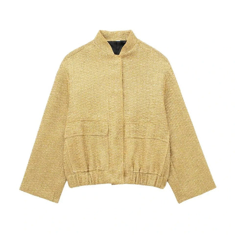 Tweed Jacket Gold Color - American Thistle Tweed Jacket Gold Color