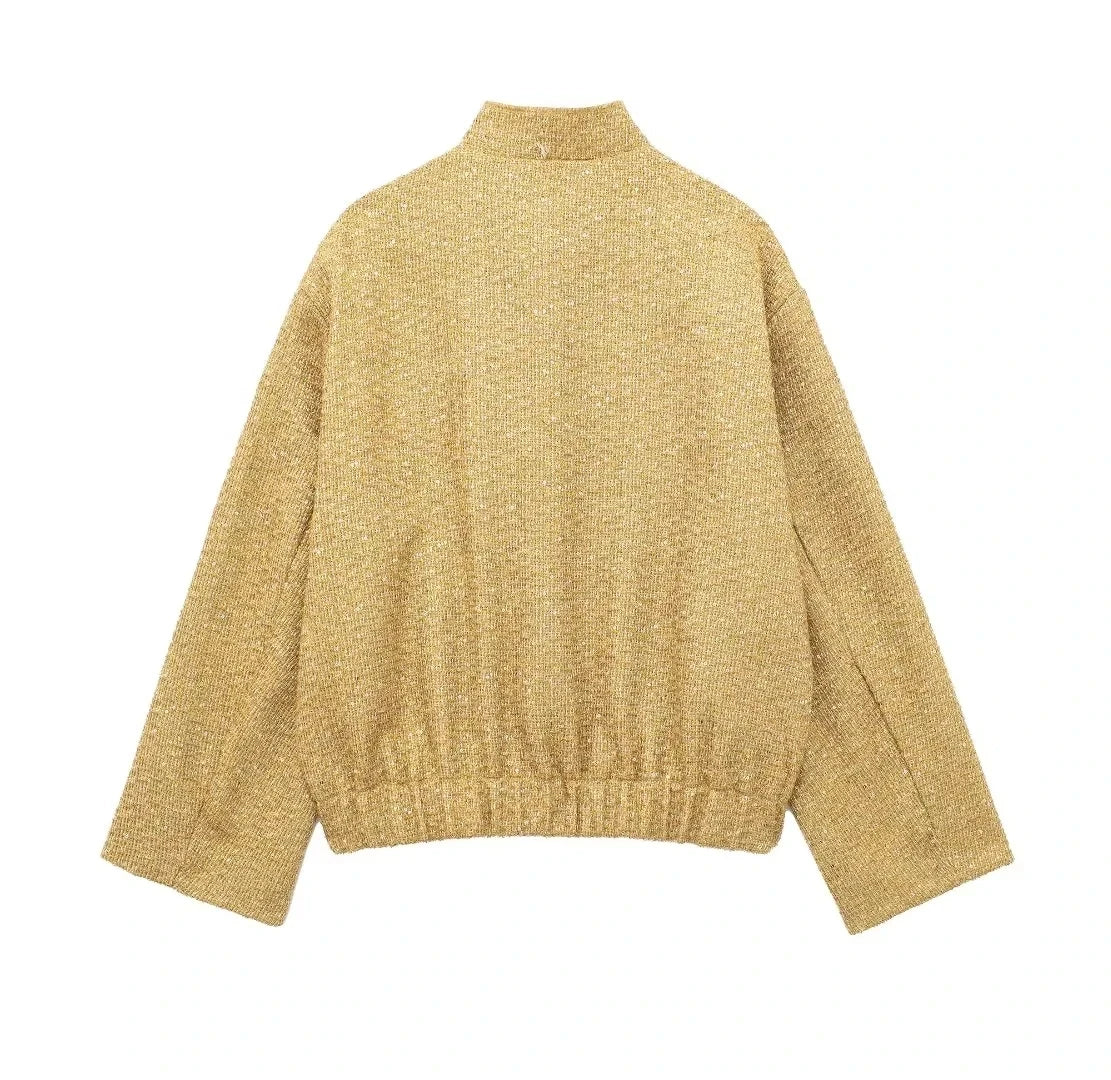 Tweed Jacket Gold Color - American Thistle Tweed Jacket Gold Color