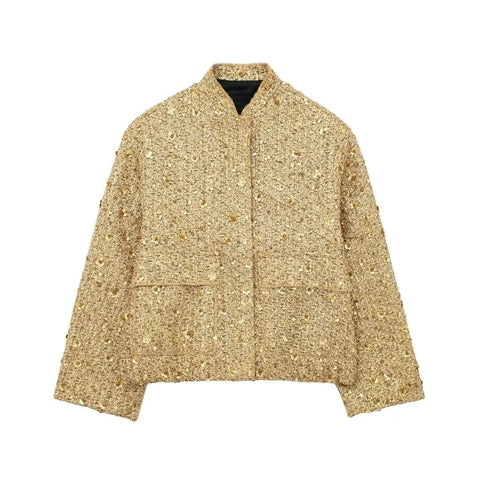 Tweed Jacket Gold Color - American Thistle Tweed Jacket Gold Color