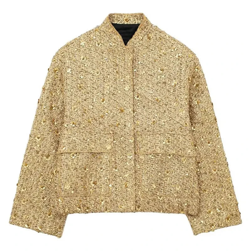 Tweed Jacket Gold Color - American Thistle Tweed Jacket Gold Color