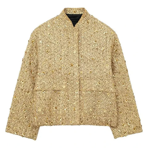 Tweed Jacket Gold Color - American Thistle Tweed Jacket Gold Color