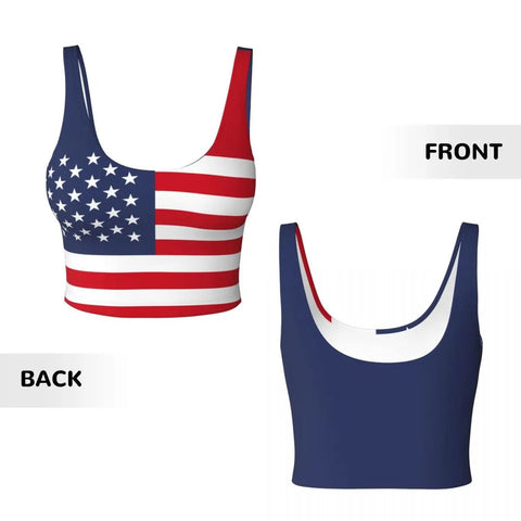 USA Flag Print Top for Women Light weight Trendy - American ThistleUSA Flag Print Top for Women Light weight Trendy