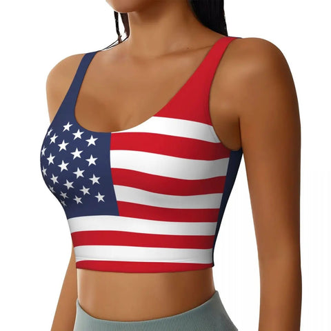 USA Flag Print Top for Women Light weight Trendy - American ThistleUSA Flag Print Top for Women Light weight Trendy