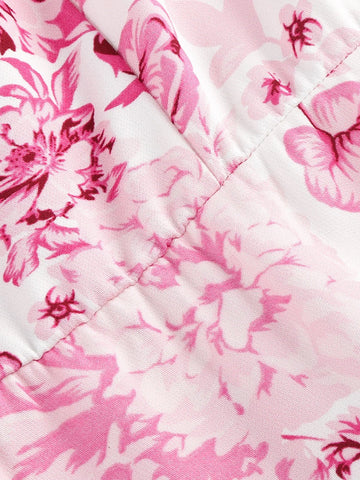 Vintage Knot Straps Summer Dress Flare Floral Print Backless Swing Dresses - American Thistle Vintage Knot Straps Summer Dress Flare Floral Print Backless Swing Dresses