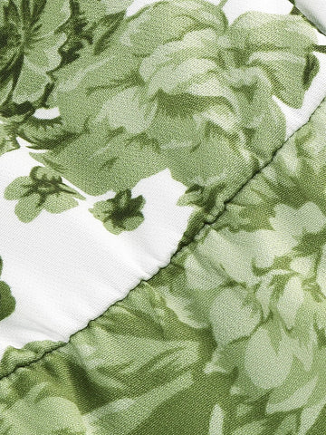 Vintage Knot Straps Summer Dress Flare Floral Print Backless Swing Dresses - American Thistle Vintage Knot Straps Summer Dress Flare Floral Print Backless Swing Dresses