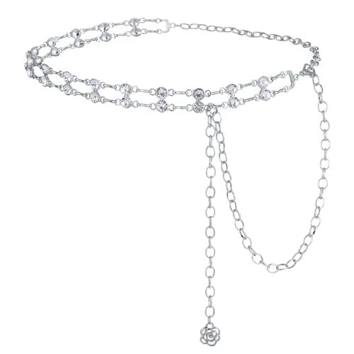 Western Belts for Women Metal Chain Belt Cowgirl Country Chain Belts Adjustable Dresses Jeans - American ThistleWestern Belts for Women Metal Chain Belt Cowgirl Country Chain Belts Adjustable Dresses Jeans