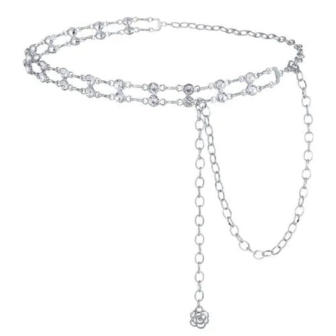 Western Belts for Women Metal Chain Belt Cowgirl Country Chain Belts Adjustable Dresses Jeans - American ThistleWestern Belts for Women Metal Chain Belt Cowgirl Country Chain Belts Adjustable Dresses Jeans