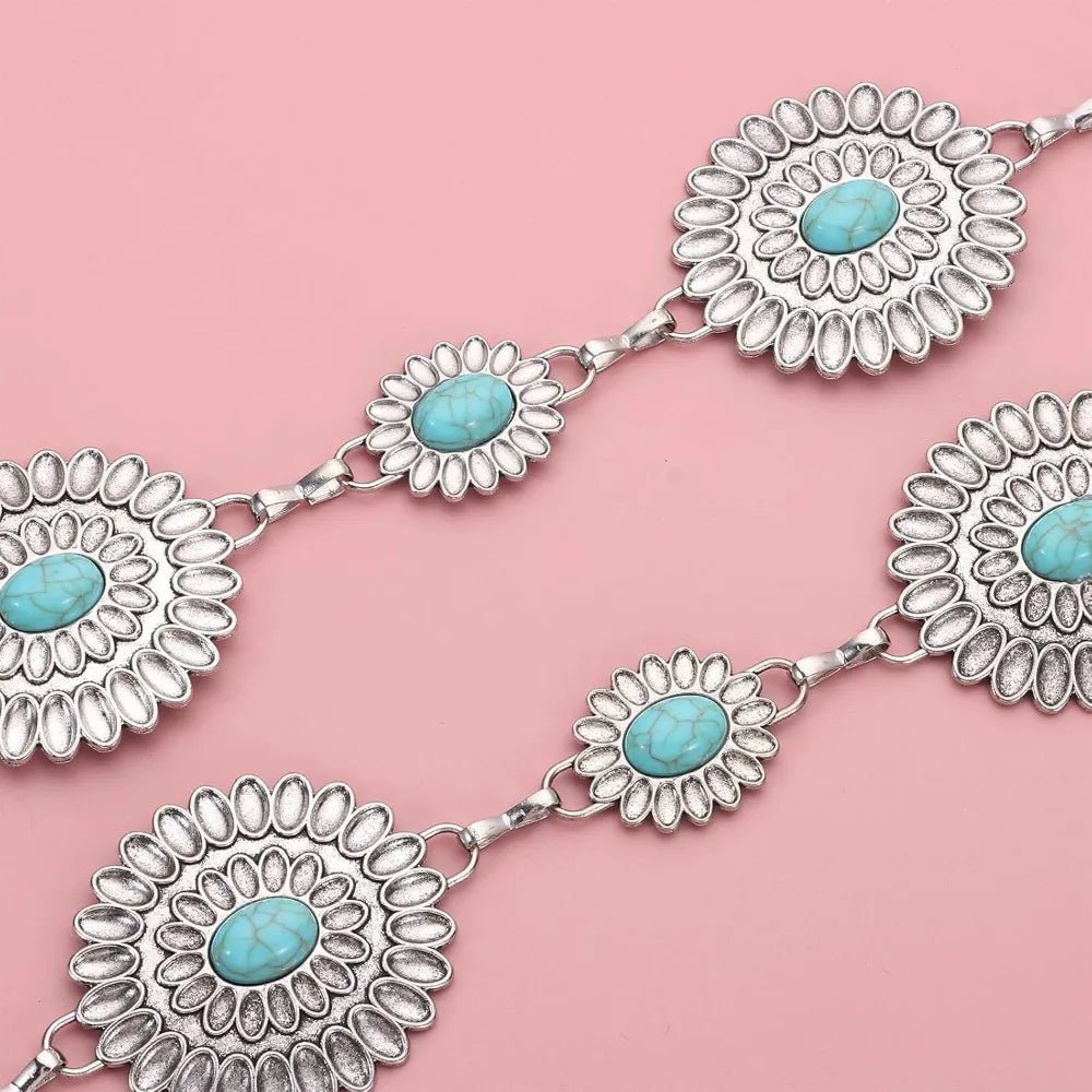 Western Belts for Women Metal Chain Belt Cowgirl Country Chain Belts Adjustable Dresses Jeans - American ThistleWestern Belts for Women Metal Chain Belt Cowgirl Country Chain Belts Adjustable Dresses Jeans