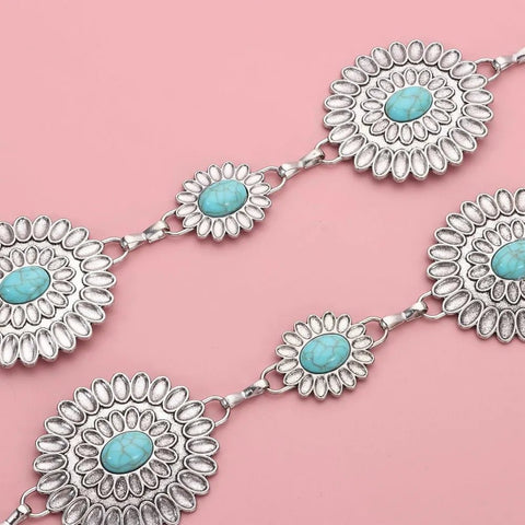 Western Belts for Women Metal Chain Belt Cowgirl Country Chain Belts Adjustable Dresses Jeans - American ThistleWestern Belts for Women Metal Chain Belt Cowgirl Country Chain Belts Adjustable Dresses Jeans