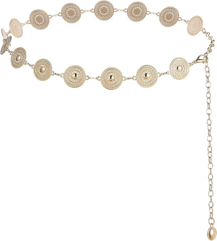 Western Belts for Women Metal Chain Belt Cowgirl Country Chain Belts Adjustable Dresses Jeans - American ThistleWestern Belts for Women Metal Chain Belt Cowgirl Country Chain Belts Adjustable Dresses Jeans