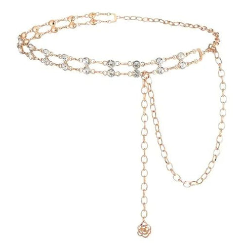 Western Belts for Women Metal Chain Belt Cowgirl Country Chain Belts Adjustable Dresses Jeans - American ThistleWestern Belts for Women Metal Chain Belt Cowgirl Country Chain Belts Adjustable Dresses Jeans