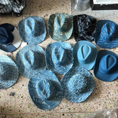 Western ethnic style cowboy hat tassel cowboy series fashion heart shape strap western cowboy hat - American ThistleWestern ethnic style cowboy hat tassel cowboy series fashion heart shape strap western cowboy hat