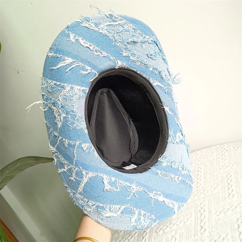 Western ethnic style cowboy hat tassel cowboy series fashion heart shape strap western cowboy hat - American ThistleWestern ethnic style cowboy hat tassel cowboy series fashion heart shape strap western cowboy hat