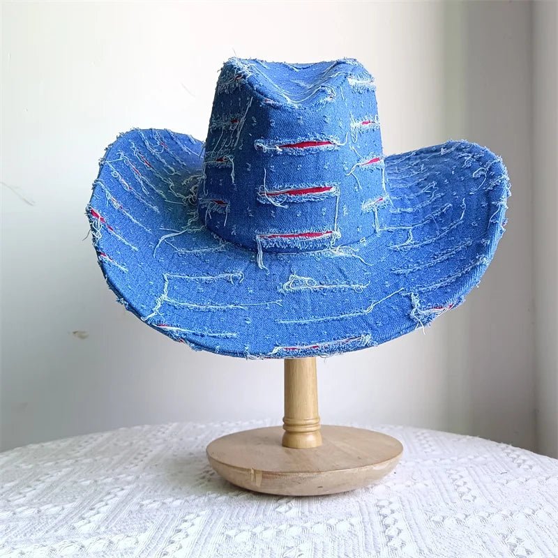Western ethnic style cowboy hat tassel cowboy series fashion heart shape strap western cowboy hat - American ThistleWestern ethnic style cowboy hat tassel cowboy series fashion heart shape strap western cowboy hat
